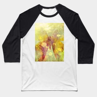 The Sun and Butterflies Orbit the Earth Baseball T-Shirt